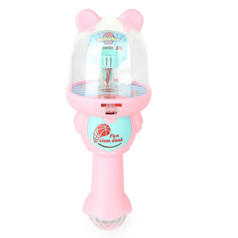Pink Мини-машина для стрельбы, игрушка, детский Палец, баскетбол, веселье, мини-акусто-оптический баскетбольный мяч, подарок для детей - Цвет: Pink