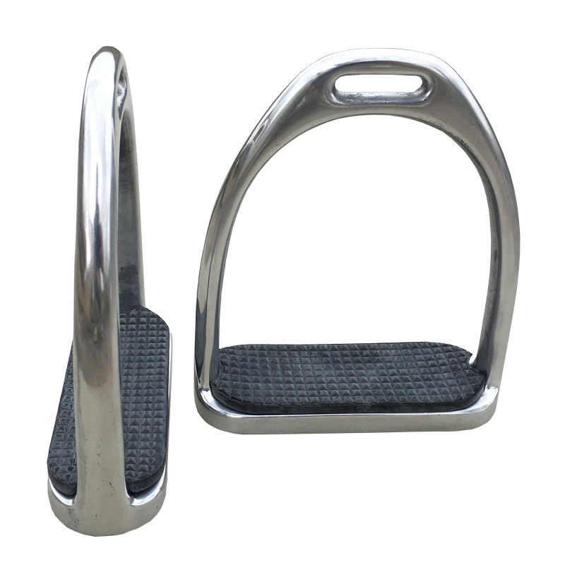 Aluminum Fillis Stirrups Light Weight Strong Safety Horse Products Stirrups Rubber Pad12cm