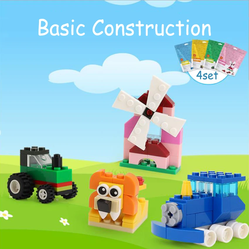 DOLLRYGA juguetes строительные блоки Краб Duplo Кирпичи DIY креативный knutselen kinderen lote 3D игрушка для детей в мешках набор блоков