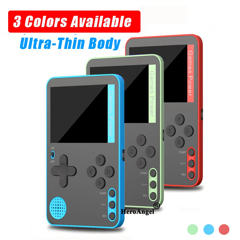 TEBIYOU Handheld Game Console for Kids Seniors Adults with Built in 218 Classic Video Games 2.5 Screen USB Rechargeable Portable Gaming Console Player Birthday Gift for Toddlers 