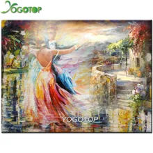 Diy алмазная живопись фантазия пара любителей танцев полный daimond вышивка Стразы Вышивка крестиком Мозаика фото на заказ YY1896