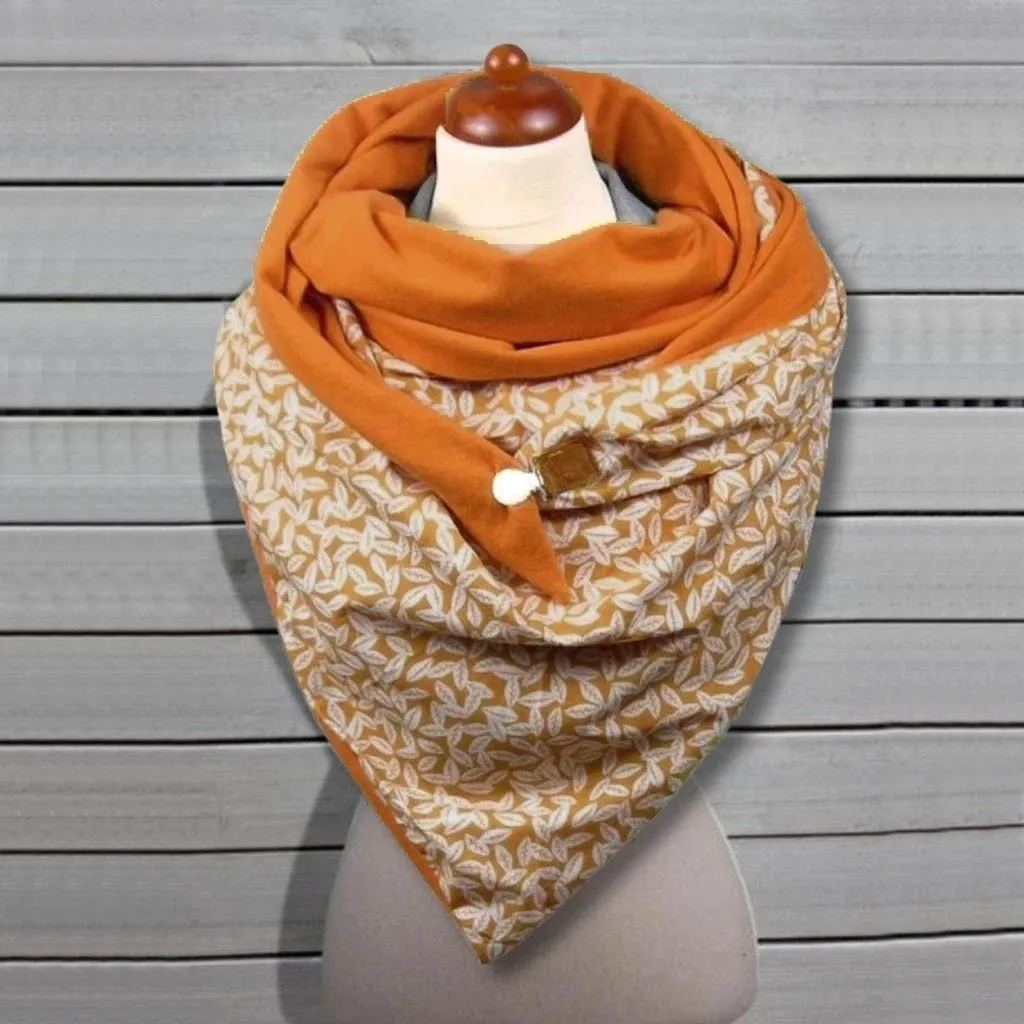 Women Floral Printing Scarf Winter Warmer Fashion Retro Female Multi-Purpose Shawl Neck Scarf echarpe hiver платок женский A50