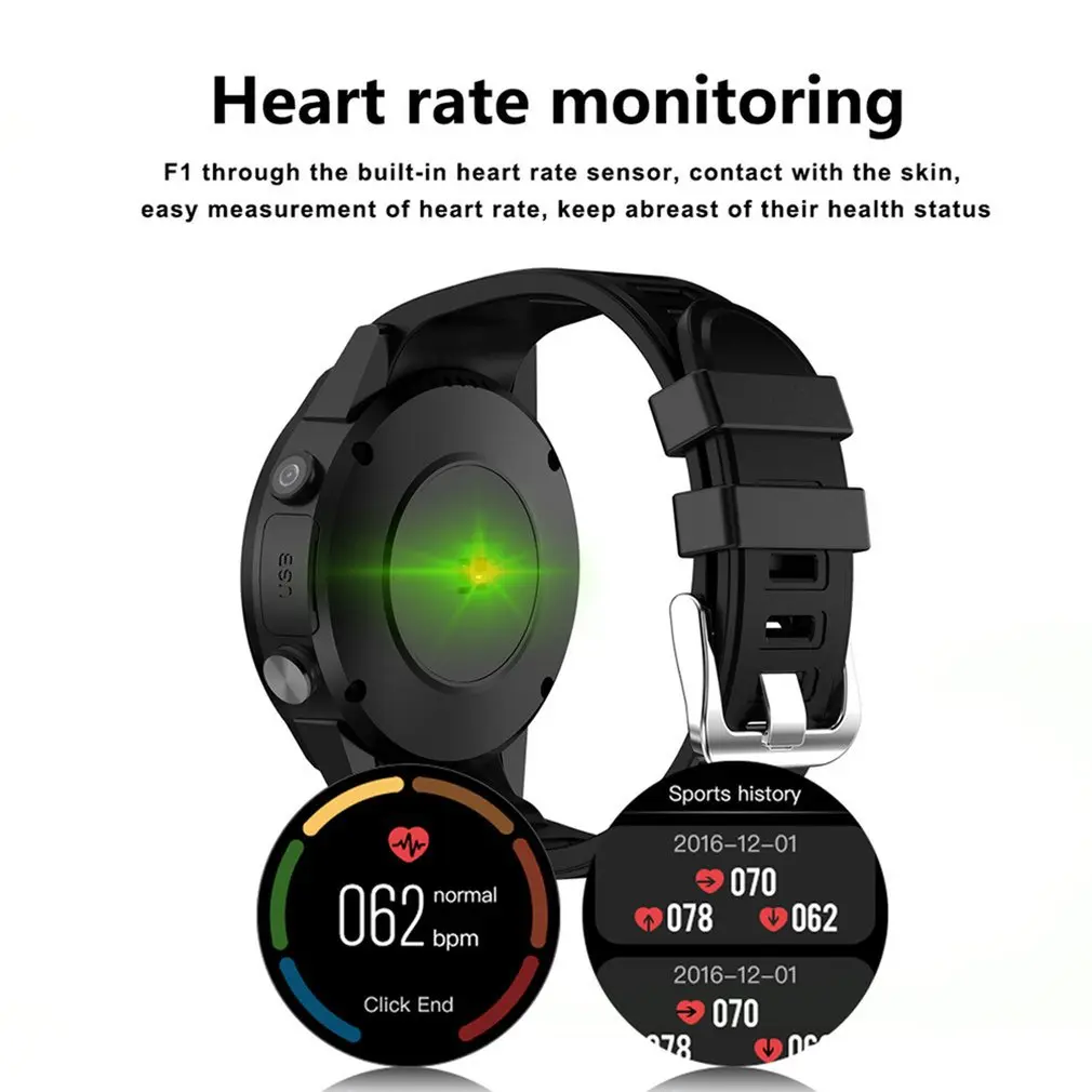 Women Men Sport Smart Watch With GPS Camera