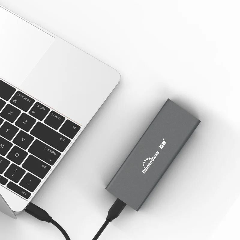 SSD m 2 case Type C to Type C Support 2242 2260 2280 msata M 2 5