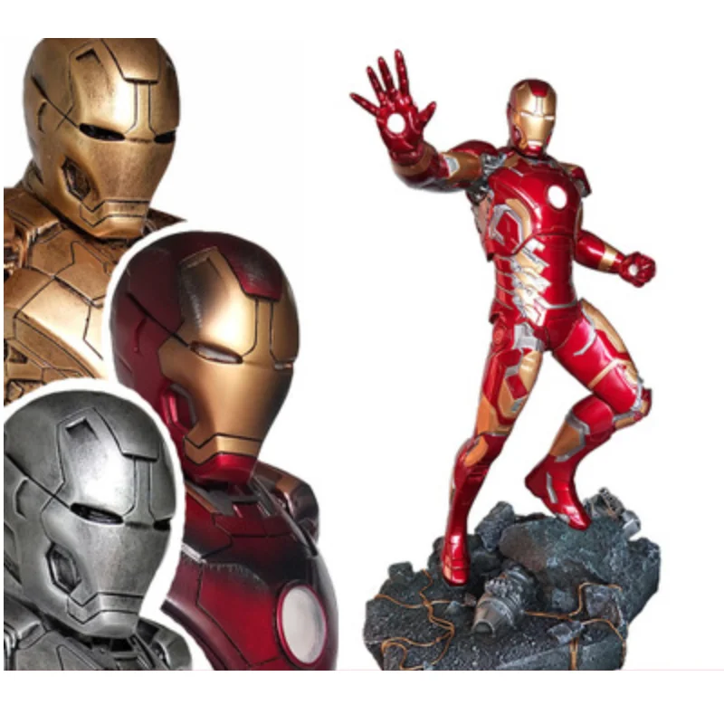 

Anime Marvel Avengers MK43 Iron Man Resin Action Figure Collectible Model Toys 50cm