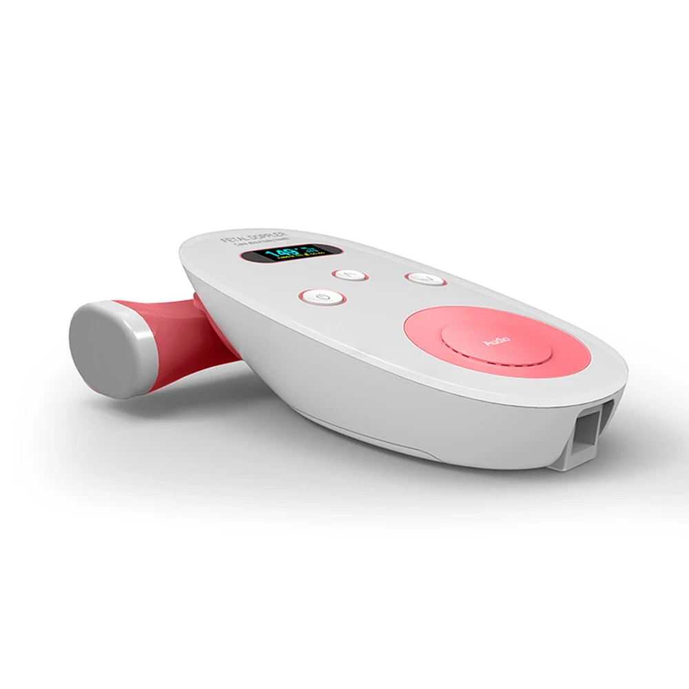 Ultrasound Fetal Doppler Heartbeat Detector Portable Pregnant Baby Heart Rate Monitor 2.0MHz Pocket Doppler