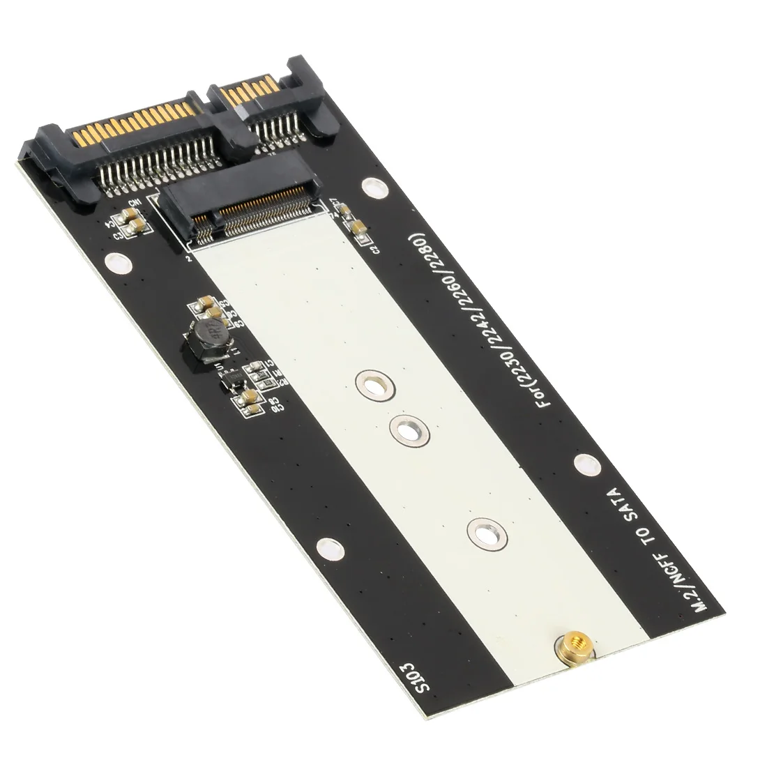 B Ключ M.2 NGFF SSD на SATA 2," 7+ 15 22 Pin адаптер конвертер для 2230 2242 2260 2280 M.2 SSD для компьютера настольный компьютер