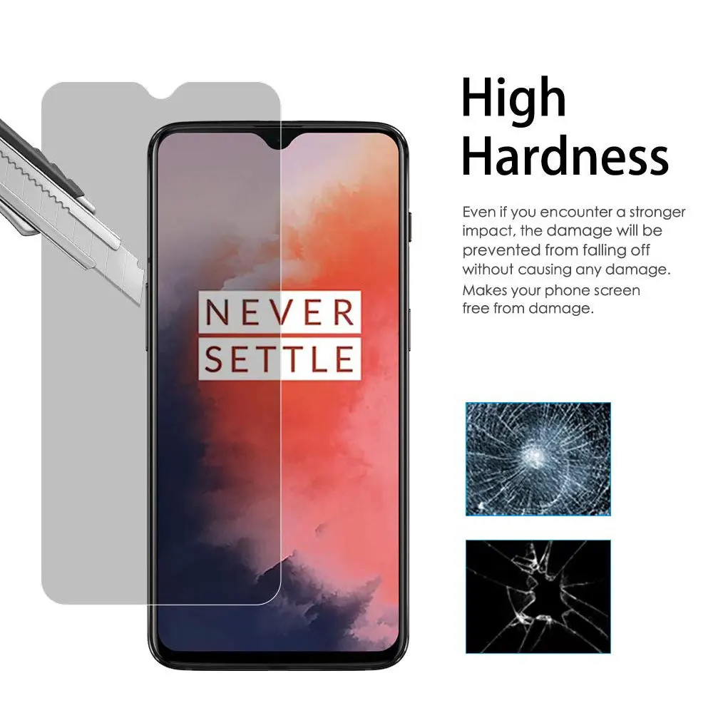 9H закаленное стекло для OnePlus 7 T Защитная пленка для экрана для OnePlus 7 T анти-шпионская Передняя пленка стекло