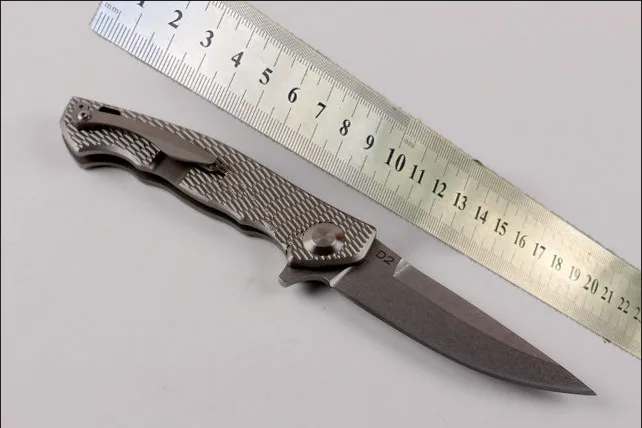BoutiqueD2 TC4 titanium alloy Handle Straight Fixed Blade Knife Tactical Self Defense Edc Collection Hunting Camping Knives A929