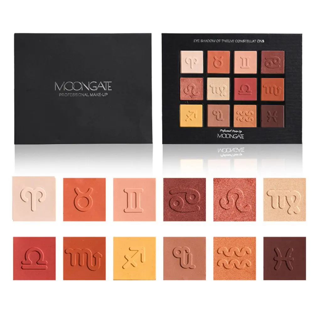 Палитра теней для век матовый блеск макияж Shimmer Eyeshadow Cosmetic Kit Shimmer Matte Eyeshadow Pallete