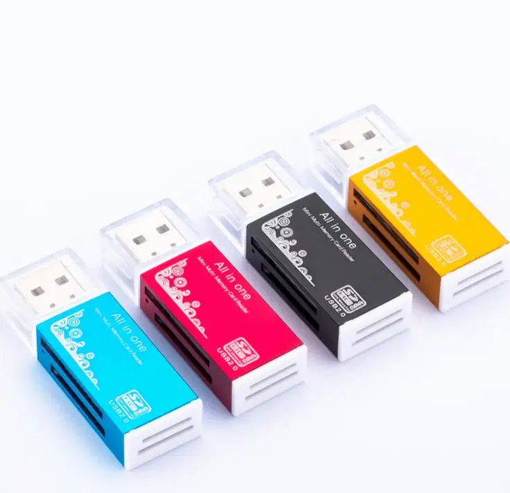 

Smart All in one card reader Multi in 1 card reader SD/SDHC,MMC/RS MMC,TF/MicroSD,MS/MS PRO/MS DUO,M2 card reader