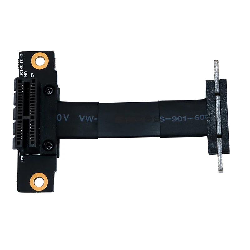 Pcie-cabo de Extensão x1 Riser Ângulo Reto de 90 Graus Pcie 3.0x1 para x1 Cabo de Extensão de 8gbps Pci Express 1x Riser Extensor de Fita de Cartão - Imagem 4