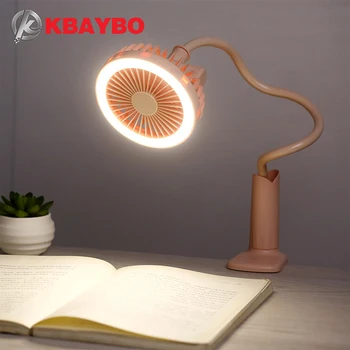 

Clearance Sale Fan Portable USB Fan flexible with LED light Mini Fan Handy Small USB Cooling Fan for child natural wind