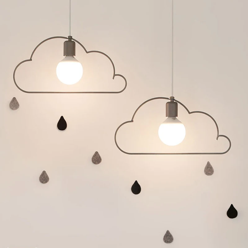 

HAIXIANG Iron Cloud Drop Lamp Child Room Ceiling Lamp Lighting Restaurant Pendant Light