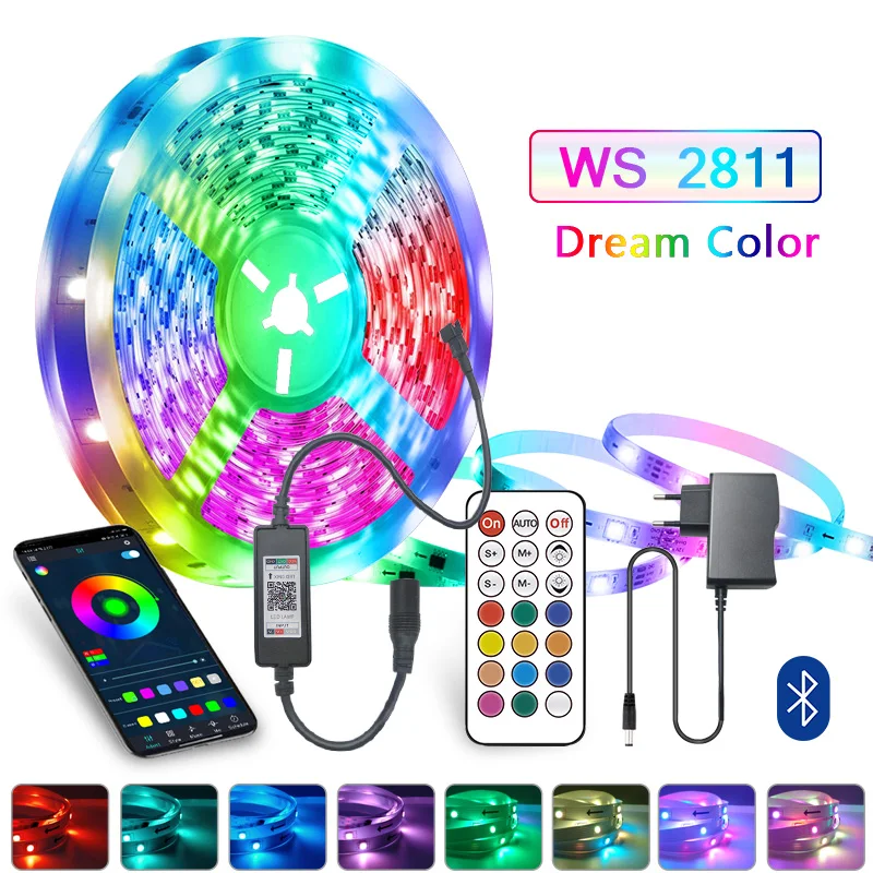 10m 15m 20m 30m Dream Colour RGB LED Light Strip with Remote