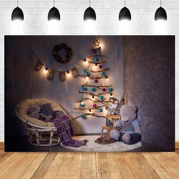 

Yeele Christmas Photography Backdrops Lihgts Doll Ball Garland Photographic Studio Photo Background Birthday Decorations Prop