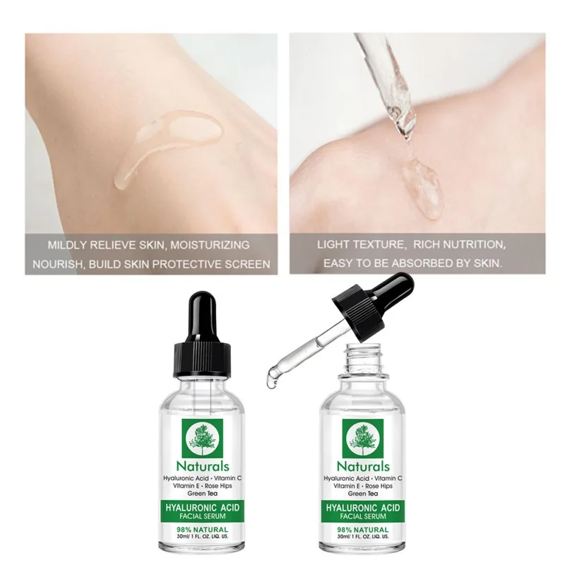 30 мл увлажняющая отбеливающая лифтинг укрепляющая эссенция против старения уход за кожей лица восстанавливающая сыворотка с гиалуроновой кислотой