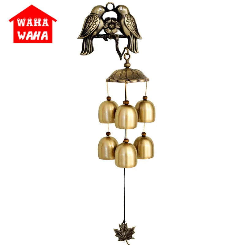 Creative Copper Bird Bird Wind Bell Can Be Hung,sucking,sticky,copper