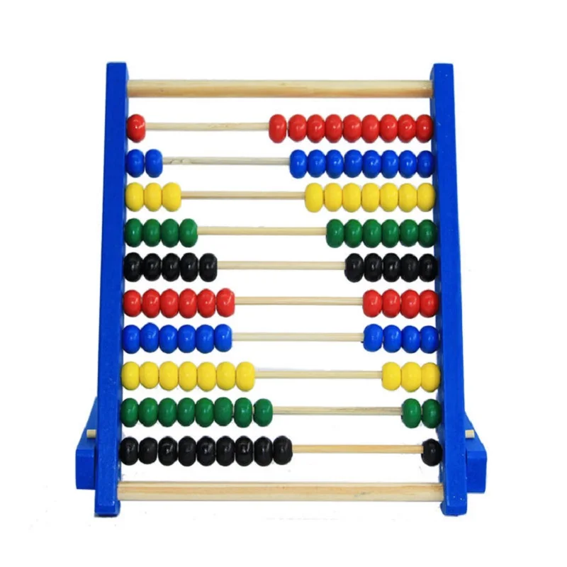 

Kids Baby Wooden Abacus Toys Small Calculator Handcrafted Educational Children's Calculating Beads Early Learning
