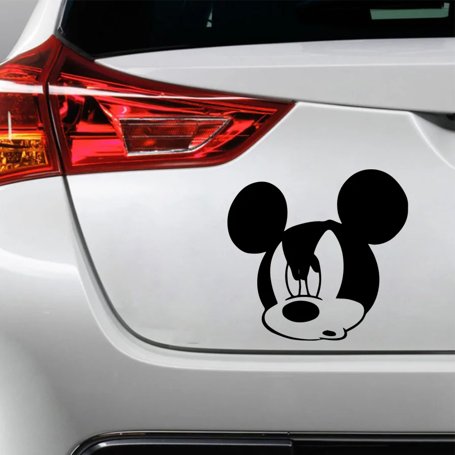 

Car Door Mickey Mouse Auto Sticker Window Decal Vinyl Art Pattern Art Car Body Stickers Waterproof
