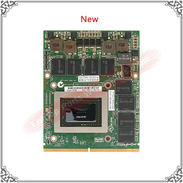 New Q3000M 2GB N12E-Q1-A1 графическая карта для HP 8760W 8770W 8740W для DELL M6600 M6700 дисплей видеокарта GPU - Цвет: New