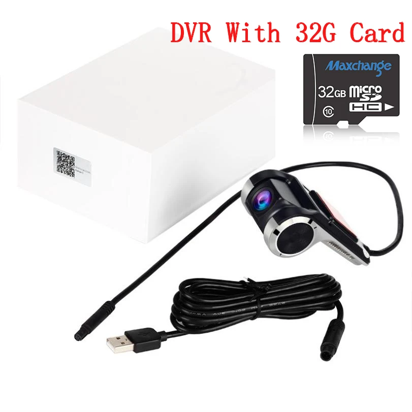 With 32G card Мини Android скрытый радар-детектор камера DVR камера Авто рекордер Full HD 1080P Авто Видео g-сенсор Dashcam - Название цвета: With 32G card