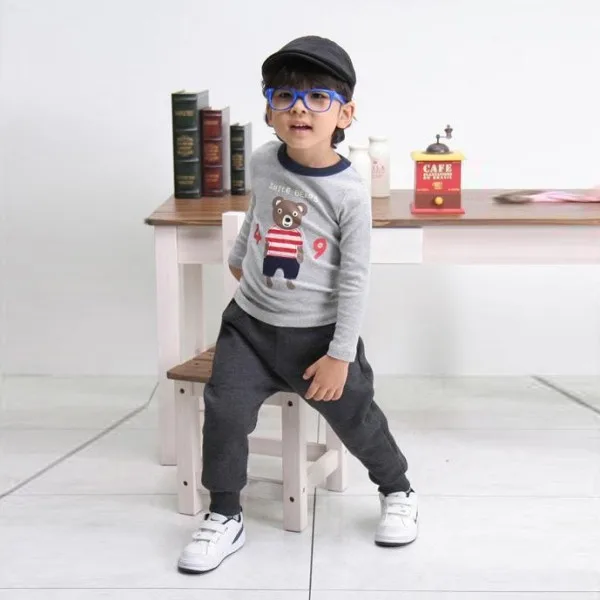 Штаны с рисунком птицы теплые хлопковые штаны-шаровары для маленьких мальчиков новые штаны для детей от 2 до 7 лет, Hvlv