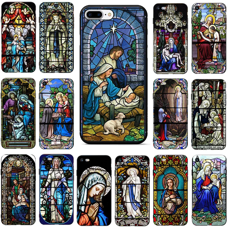Уникальный чехол для телефона Blessed Virgin Mary Iphone 11 pro X XS Max XR 7 8 Plus 5 5S SE 2020 мягкий из ТПУ