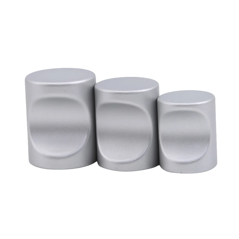 10pcs/set Door Handle Glass Door Knob Puller Push Bathroom Shower Cabinet Handles Aluminum Brushed Silve Set