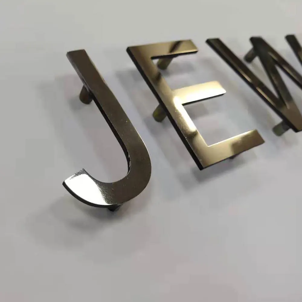 

Mirror Finish Company Office Interior Metal Letter Signage 3d Polished Soild Cut Aluminium Wall Mounted Letters Signs