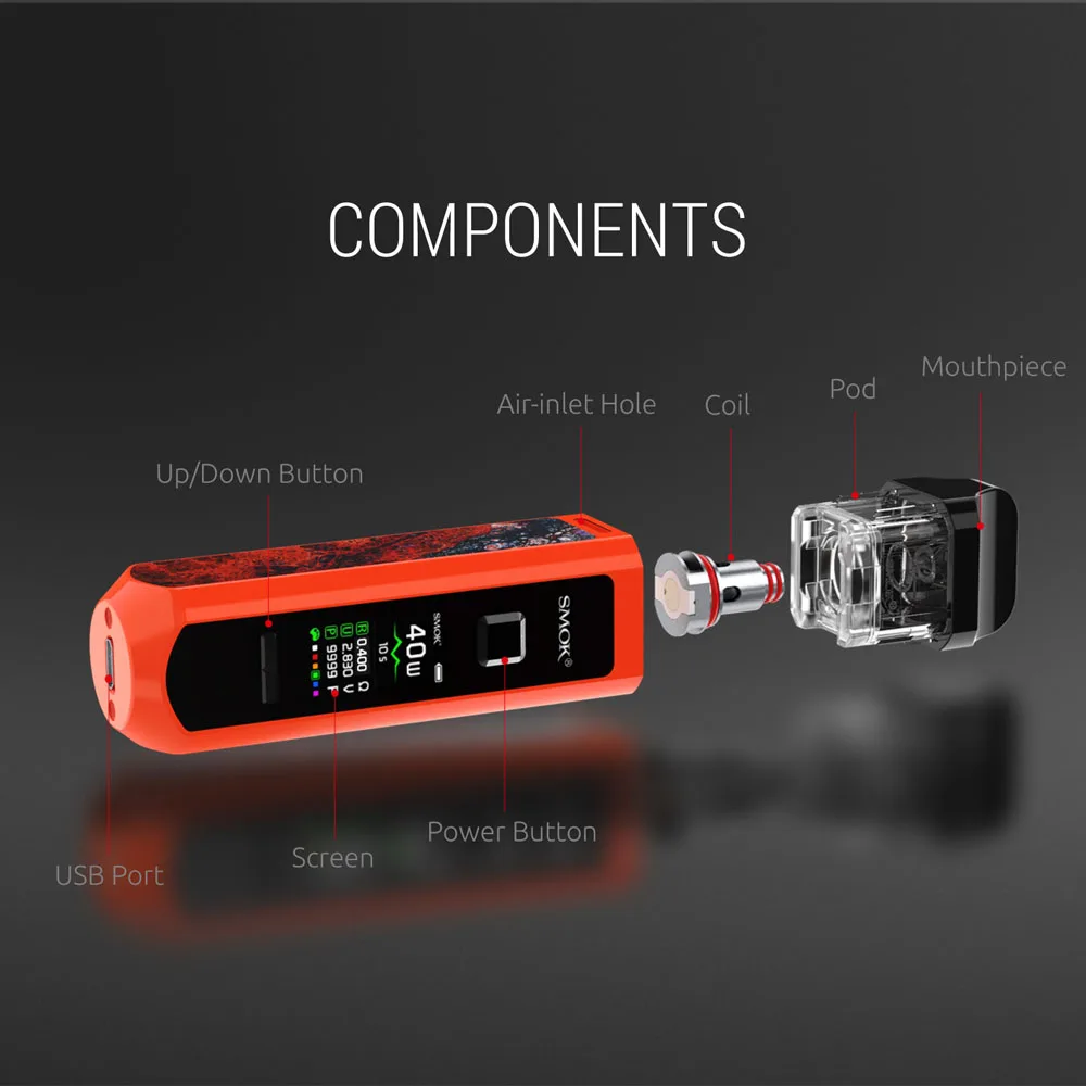 Новый SMOK RPM40 Pod Комплект 4 3 мл картридж RPM сетка катушка 5 Nord электронная сигарета
