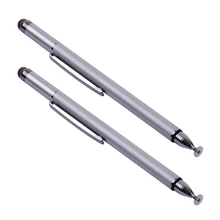 Универсальный стилус 2 в 1 с волоконным наконечником и дисковым наконечником прецизионная ручка для тачскрина для всех емкостных телефонов планшетов ноутбуков 2 шт