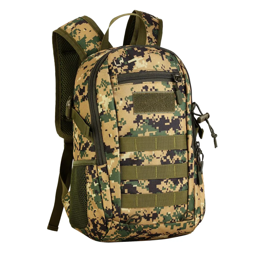 Woodland Digital Малый 12 л Рюкзак MOLLE Для мужчин дамы для маленьких мальчиков и девочек Пеший Туризм прогулочная обувь для путешествий на открытом воздухе Кемпинг 6 цветов - Цвет: Woodland Digital
