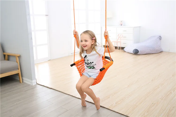1 PCS Of Children Hanging Chair Swing Hammock Indoor Outdoors Patio Chair Swing Child Toys Max Bearing 300KG