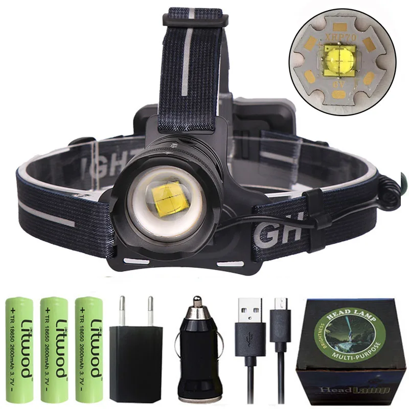 Litwod Z40 2808 Xlamp xhp70.2 50000lm светодиодный налобный фонарь мощный xhp50 светодиодный головной фонарь 18650 фонарик - Испускаемый цвет: OPtion D