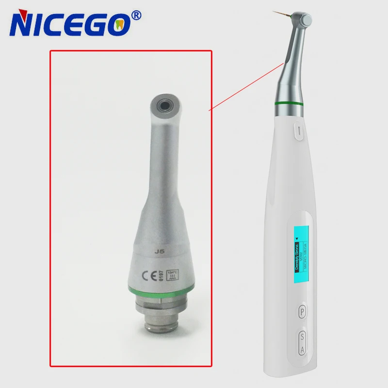 Dental 16:1 Reduction Contra Angle Push Head for Cordless Endodontic Endo Motor