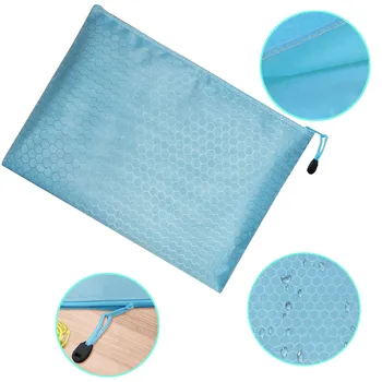 

Pouch Colorful Single Layer canvas Cloth Zipper Paper File Folder Book Pencil Pen Case Bag File Document Bags supplies