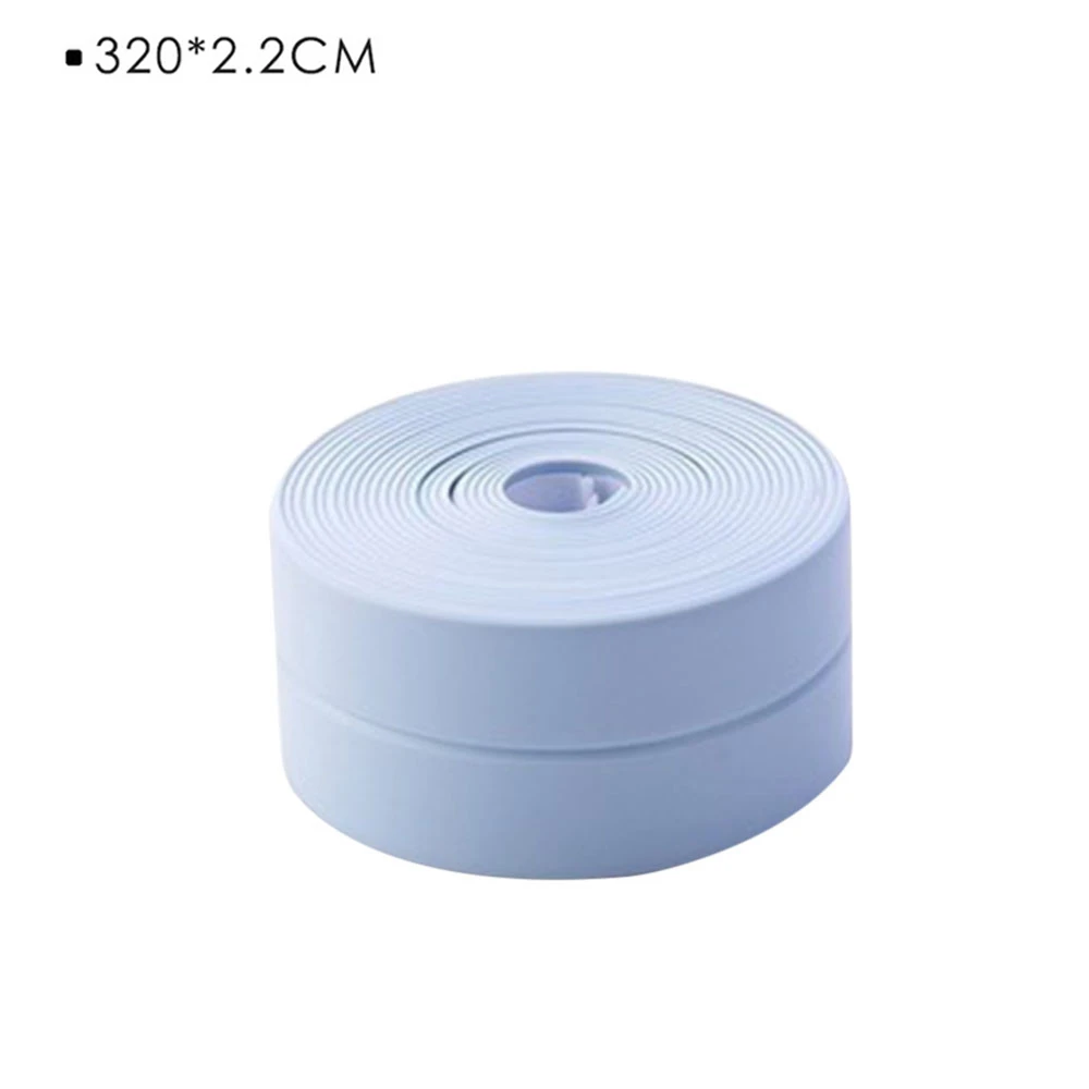 Blue2 Для ванной стены уплотнительная лента самоклеющаяся кухня Caulk лента водонепроницаемый плесени Ванна соединение радиатора стикер для трещин угловая палка полоса - Цвет: Blue2