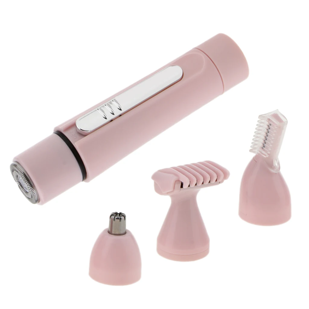 Electric Lady Trimmer Shaver Epilator Bikini Women Leg Hair Remover Set for Beauty Salon Kit Pink