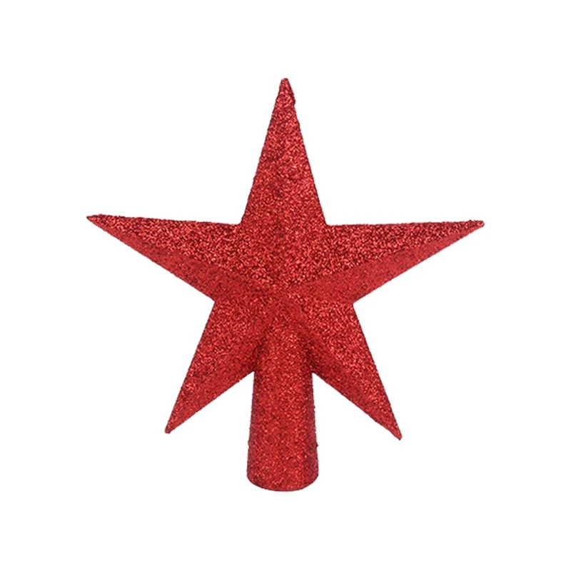 1 шт. 15 см блестящие звезды Рождественская Елка Топ Декор рождественские украшения Топпер Navidad принадлежности для рождественского декора для дома - Цвет: Onion pink R