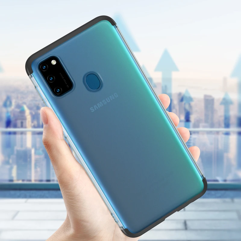 GKK Прозрачный матовый чехол для samsung Galaxy A30 A50 A70 A80 M20 M30s A30s A50s S7 край S8 S9 Plus note 8 9 10 плюс Чехол Coque