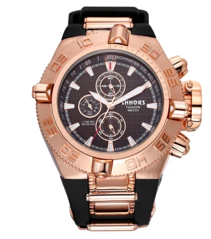 

SHHORS Men Watches Big Dial Men Military Sports Watches Men Quartz Wristwatches montres homme mannen horloge erkek kol saati