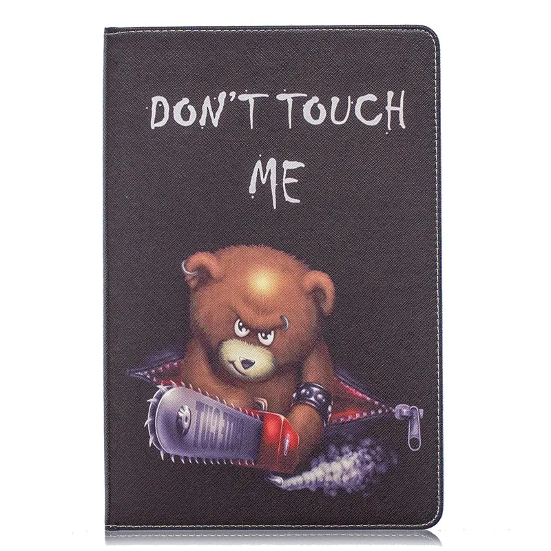 bear Умный чехол из искусственной кожи с принтом для samsung Tab A 10,1 чехол для планшета Funda для Galaxy Tab A 10,1 SM-T510 SM-T515+ ручка - Цвет: bear