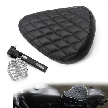 

3 Inch Motorcycle Bracket Seat Spring with Swivel Bracket for Custom Chopper Bobber Saddle Seat (Leather)