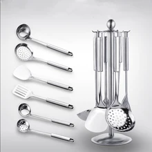 5/7 шт. Нержавеющая сталь ложка набор шпателей из Кухня Пособия по кулинарии половник жареные Еда шпатель Тернер Кухня инструменты Пособия по кулинарии набор посуды и столовых приборов