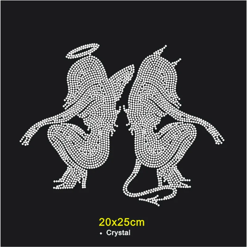 Rhinestone Iron On Transfers Hotfix Rhinestones Clothes Stickers  1Pieces/Lot Cross Rhinestone Decorations Clothing Appliques