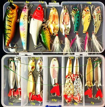 Kit Fishing Lures Set Hard Artificial Wobblers Metal Jig Spoons Soft Lure Fishing Silicone Bait Fishing Tackle Accessories Pesca 4