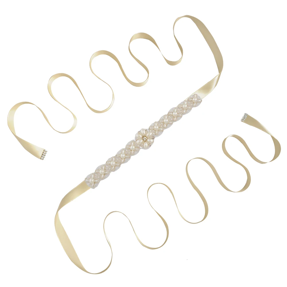 champagne S155 свадебные пояса - Цвет: champagne