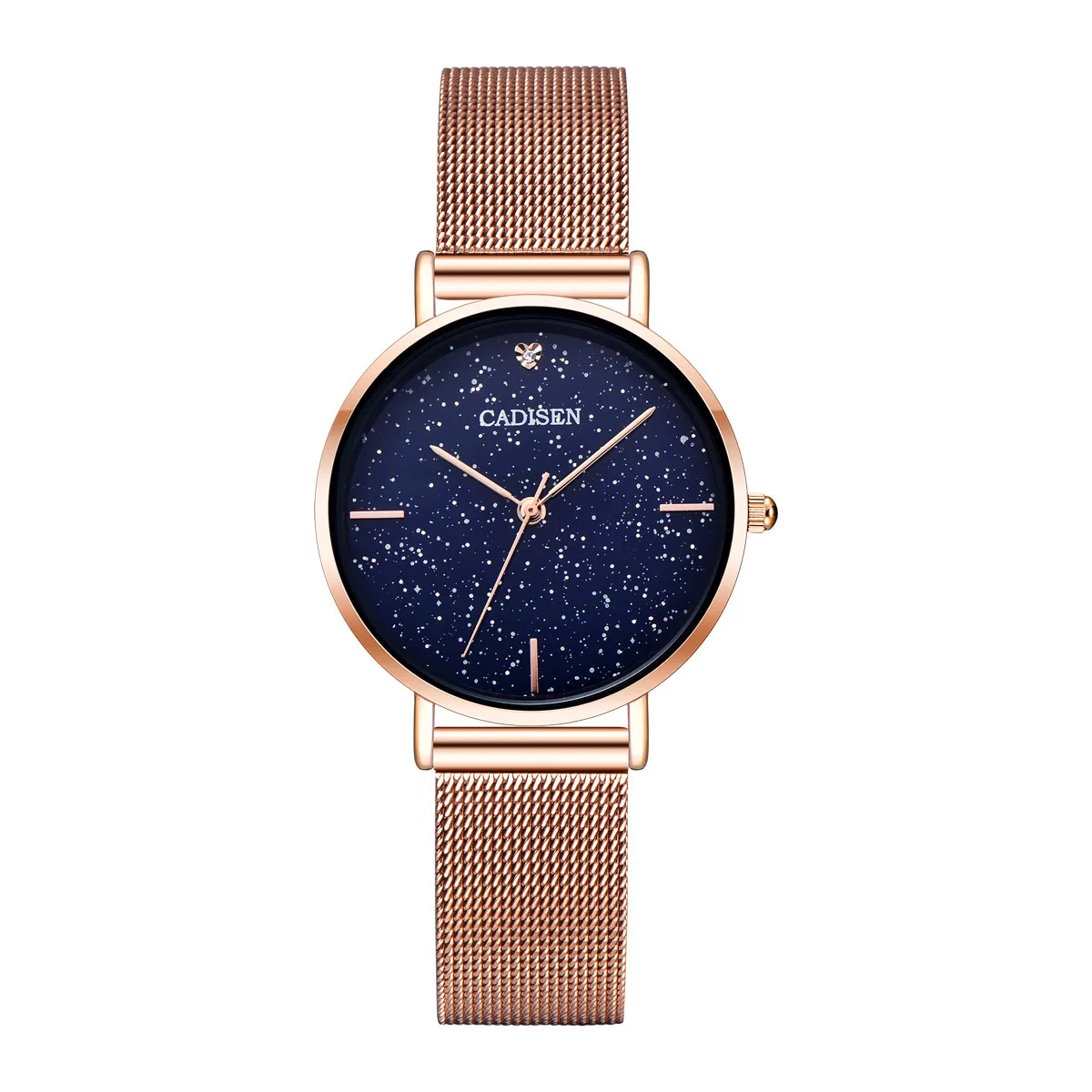 

Electricity Supplier for kds Brand Star Watch Ultra-Thin Waterproof WOMEN'S Watch IP Electroplated Mesh Belt Quartz Watch C2035
