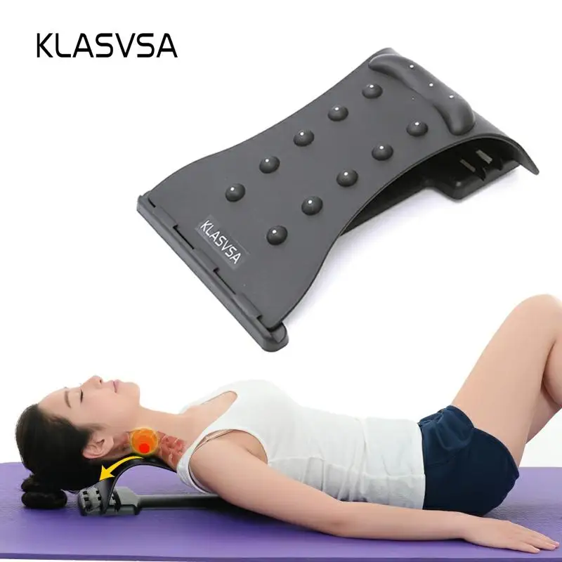 Klasvsa pescoço massagem cervical tração alívio da dor accupressure magia maca equipamentos de fitness estiramento relaxar|neck massager|cervical tractionpain relief - AliExpress